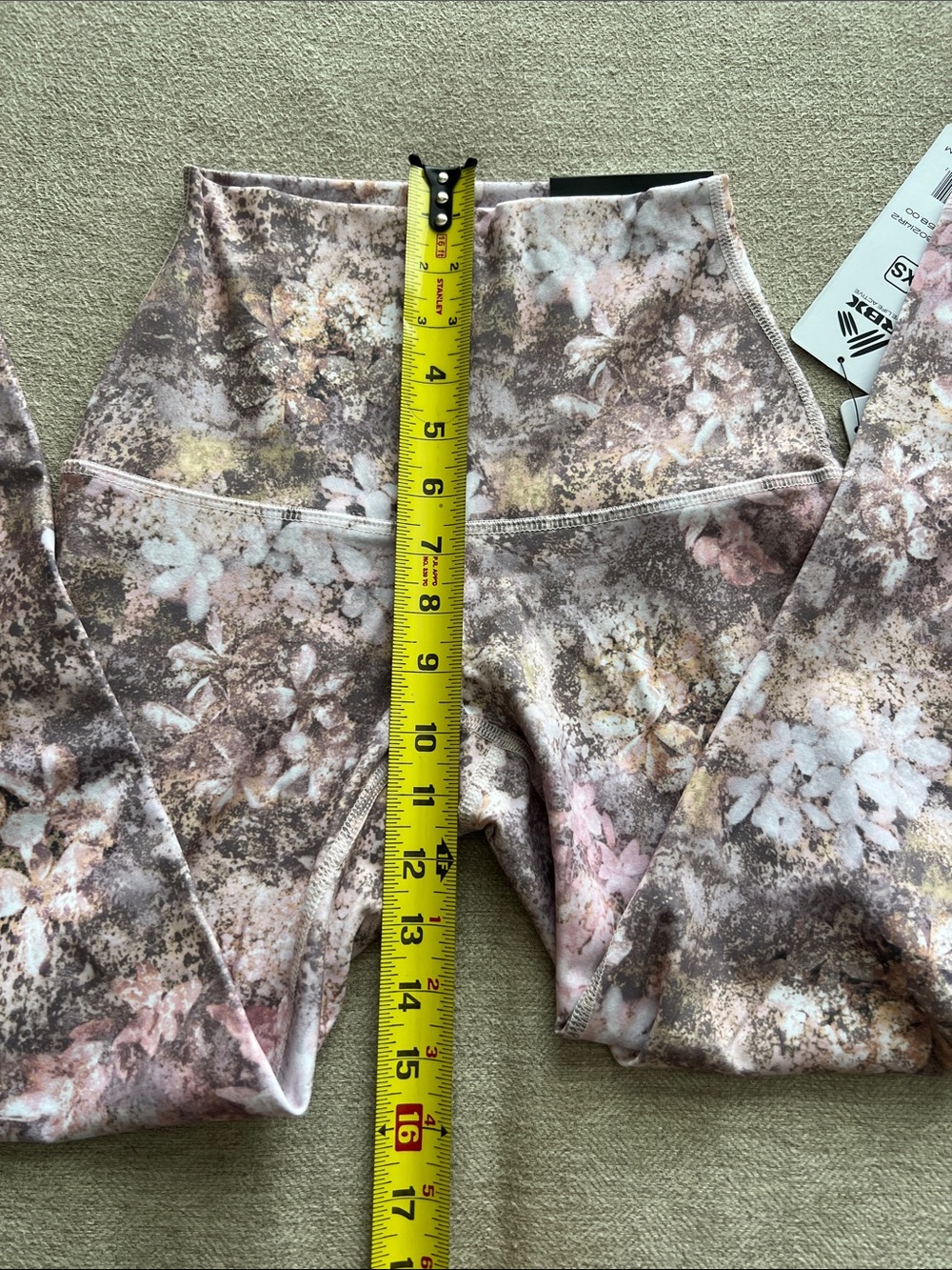 RBX Floral High-Waist Leggings in Pink and Brown - Picture 5 of 8